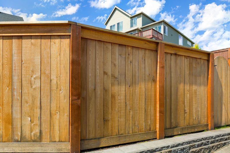 Wooden Dog Fence Installation